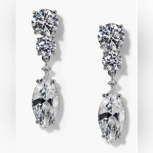 Nadri Everleigh Cubic Zirconia Double Drop Earrings